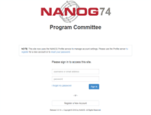 Tablet Screenshot of pc.nanog.org